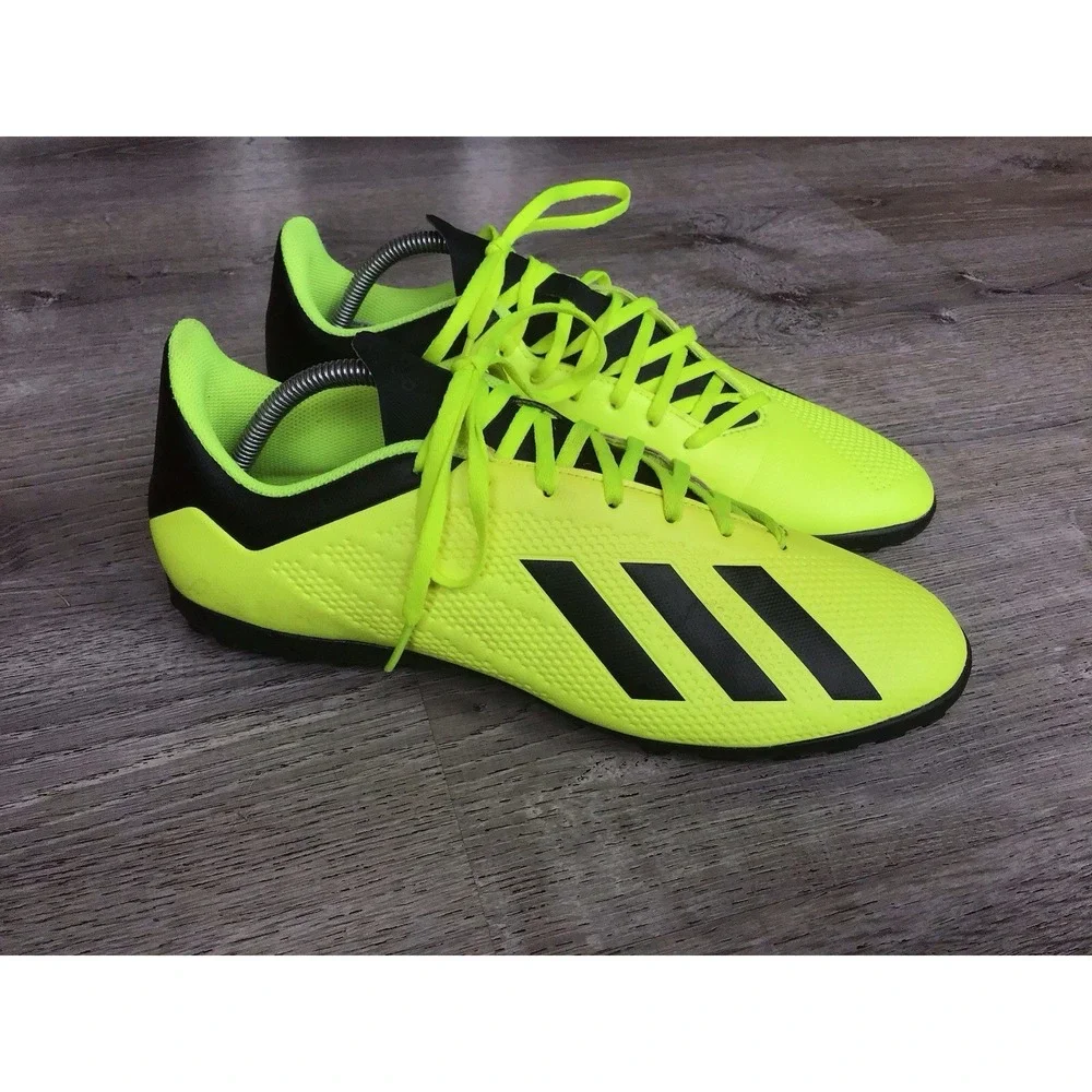 adidas X Tango 18.4 TF Green Black DB2479 Men's Indoor Turf Soccer Shoes Size 11